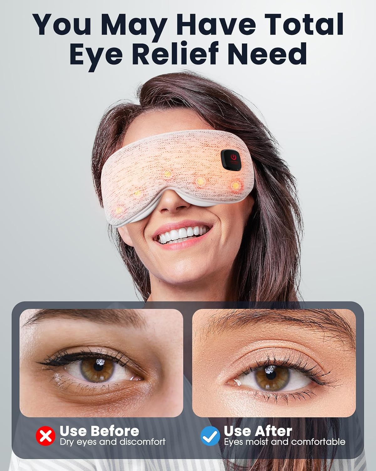 Cozy Cordless Heated Eye Mask